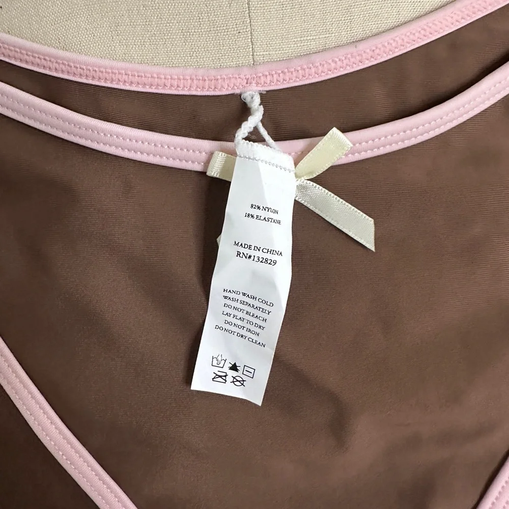Lover’s and friends Harriet swim bottom high hip Brown and Pink Intimate Wear - Picture 3 of 4